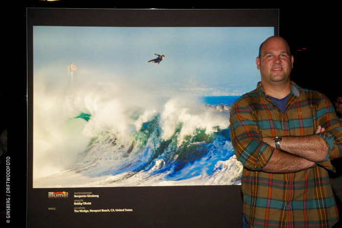Red Bull Illume Top 50 Finalist Benjamin Ginsberg of DriftwoodFoto in front of his light box in Hong Kong